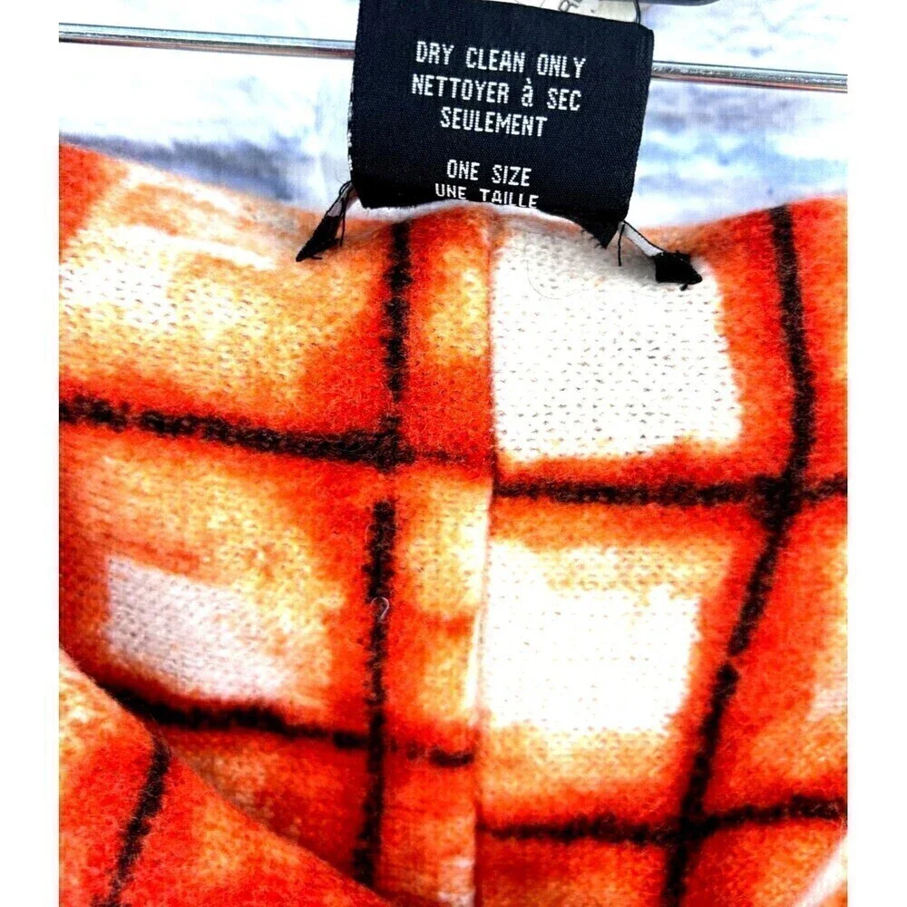 Anthropologie Madison 88 New York City Red Rouge Infinity Cowl Wool Blend‎ Scarf